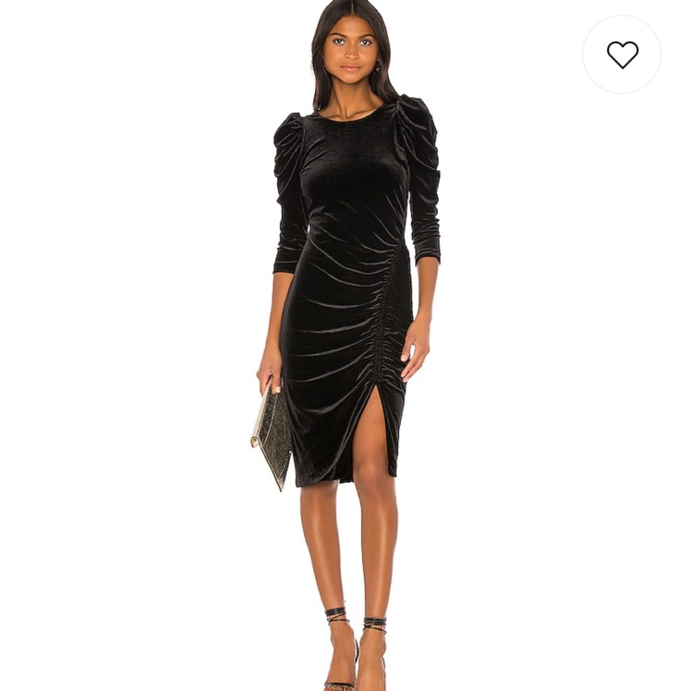 Bailey44 Lily Black Velvet Dress